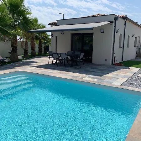 Villa Les Palmiers Au Calme Avec Piscine Bassan